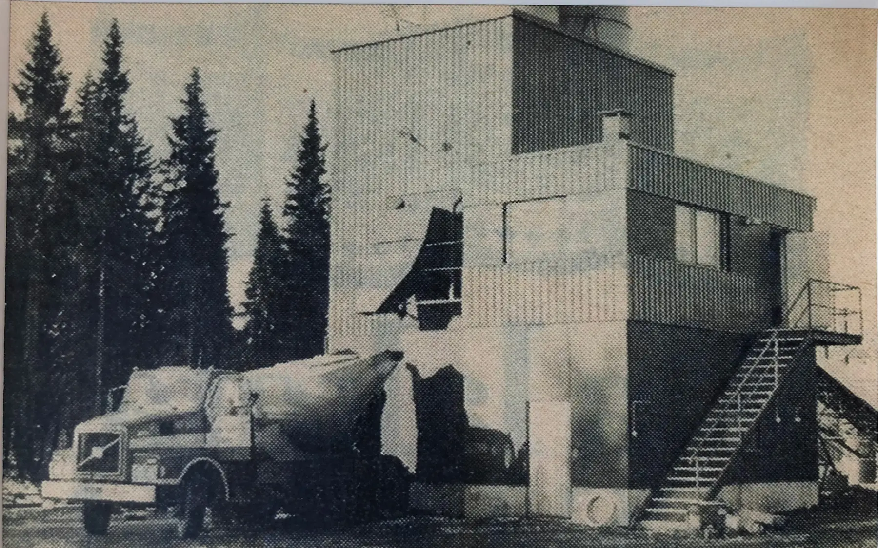 Ruskon Betonin ensimmäinen betoniasema Oulussa 1983